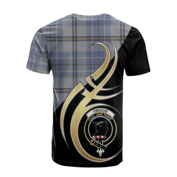 Tweedie Clan T-Shirt, Scottish Tartan Tweedie Clans T-Shirt Believe In Me Style - Image 2