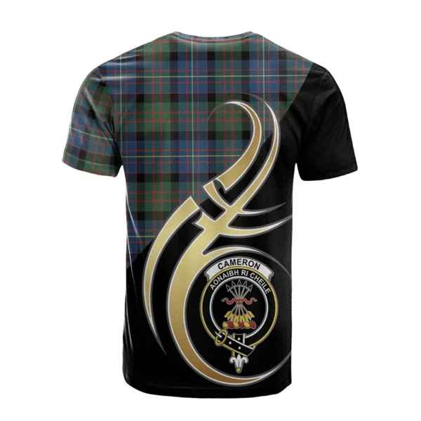 Cameron of Erracht Ancient Clan T-Shirt, Scottish Tartan Cameron of Erracht Ancient Clans T-Shirt Believe In Me Style - Image 2