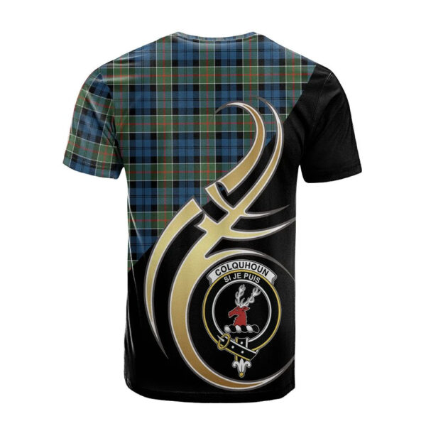 Colquhoun Ancient Clan T-Shirt, Scottish Tartan Colquhoun Ancient Clans T-Shirt Believe In Me Style - Image 2