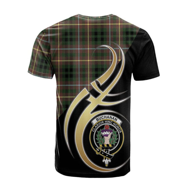 Buchanan Hunting Clan T-Shirt, Scottish Tartan Buchanan Hunting Clans T-Shirt Believe In Me Style - Image 2