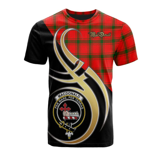 MacDonald of Sleat Clan T-Shirt, Scottish Tartan MacDonald of Sleat Clans T-Shirt Believe In Me Style