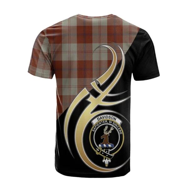 Davidson Dress Dancers Clan T-Shirt, Scottish Tartan Davidson Dress Dancers Clans T-Shirt Believe In Me Style - Image 2