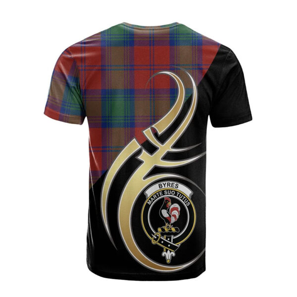 Byres Clan T-Shirt, Scottish Tartan Byres Clans T-Shirt Believe In Me Style - Image 2