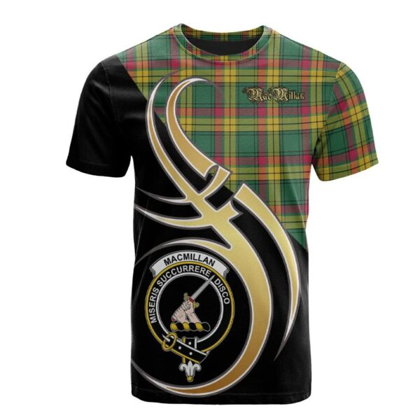 MacMillan Old Ancient Clan T-Shirt, Scottish Tartan MacMillan Old Ancient Clans T-Shirt Believe In Me Style