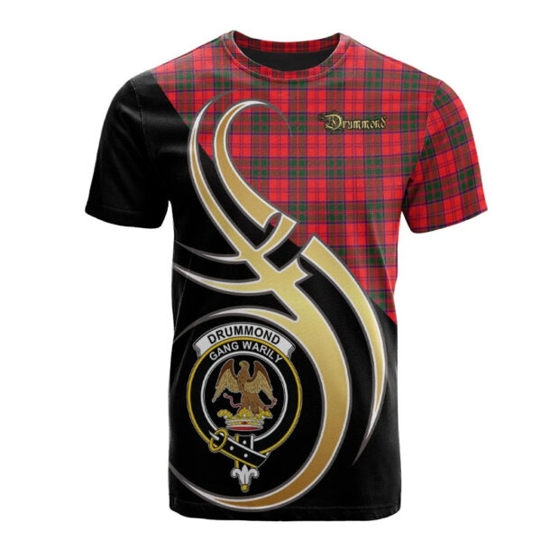 Drummond Modern Clan T-Shirt, Scottish Tartan Drummond Modern Clans T-Shirt Believe In Me Style