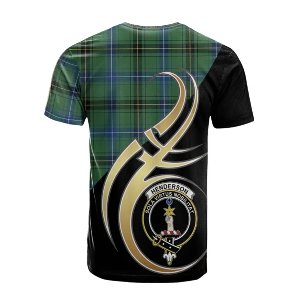 Henderson Ancient Clan T-Shirt, Scottish Tartan Henderson Ancient Clans T-Shirt Believe In Me Style - Image 2