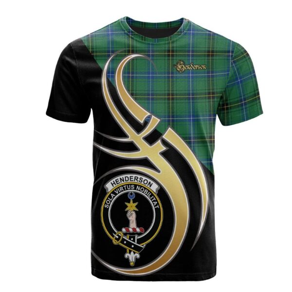 Henderson Ancient Clan T-Shirt, Scottish Tartan Henderson Ancient Clans T-Shirt Believe In Me Style