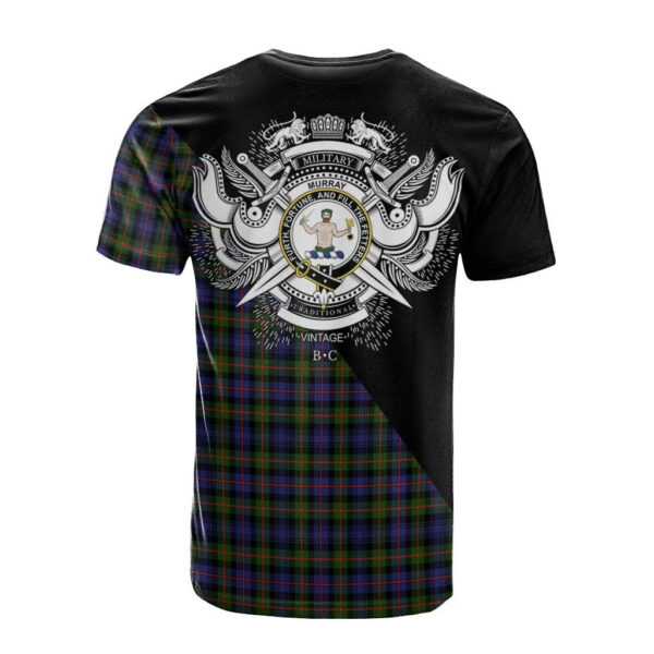 Murray of Atholl Modern Clan T-Shirt, Scottish Tartan Murray of Atholl Modern Clans T-Shirt Military Logo Style - Image 2