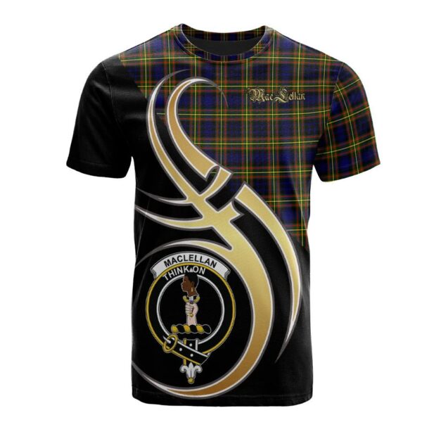 MacLellan Modern Clan T-Shirt, Scottish Tartan MacLellan Modern Clans T-Shirt Believe In Me Style