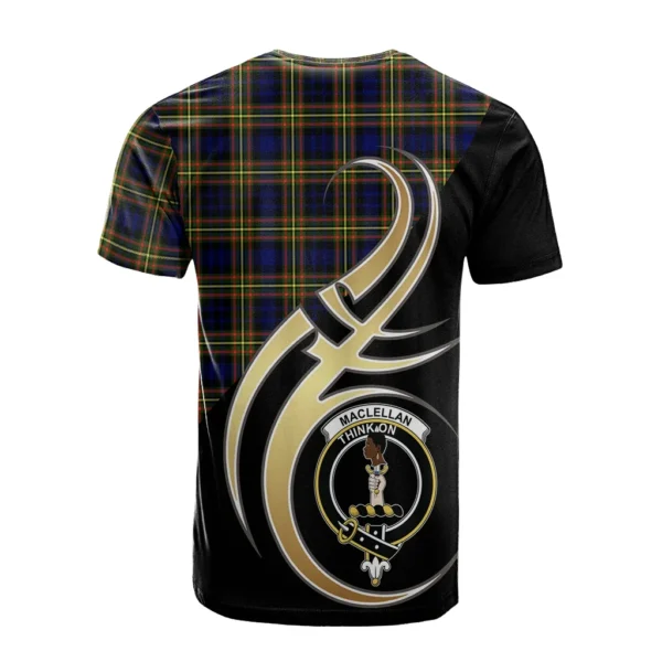 MacLellan Modern Clan T-Shirt, Scottish Tartan MacLellan Modern Clans T-Shirt Believe In Me Style - Image 2