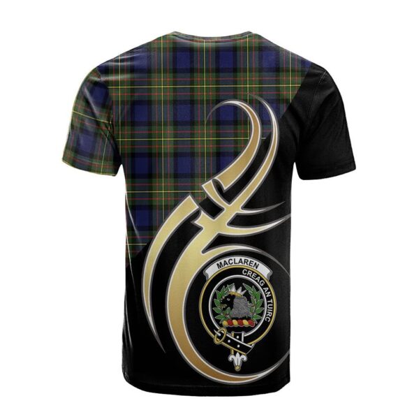 MacLaren Modern Clan T-Shirt, Scottish Tartan MacLaren Modern Clans T-Shirt Believe In Me Style - Image 2