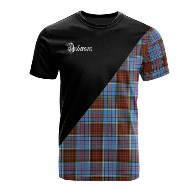 Anderson Modern Clan T-Shirt, Scottish Tartan Anderson Modern Clans T-Shirt Military Logo Style