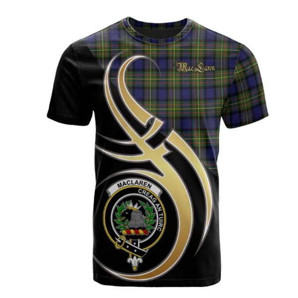 MacLaren Modern Clan T-Shirt, Scottish Tartan MacLaren Modern Clans T-Shirt Believe In Me Style