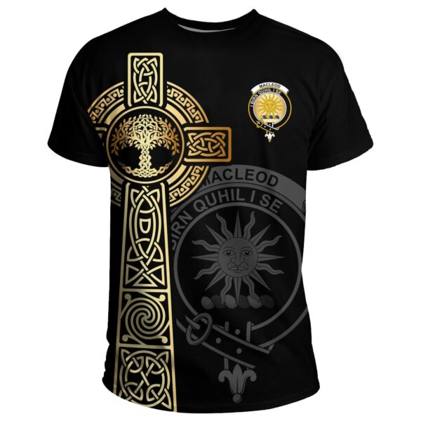 MacLeod (of Lewis) Clan T-shirt, Scottish Tartan MacLeod (of Lewis) Clans T-shirt Tree Of Life Style