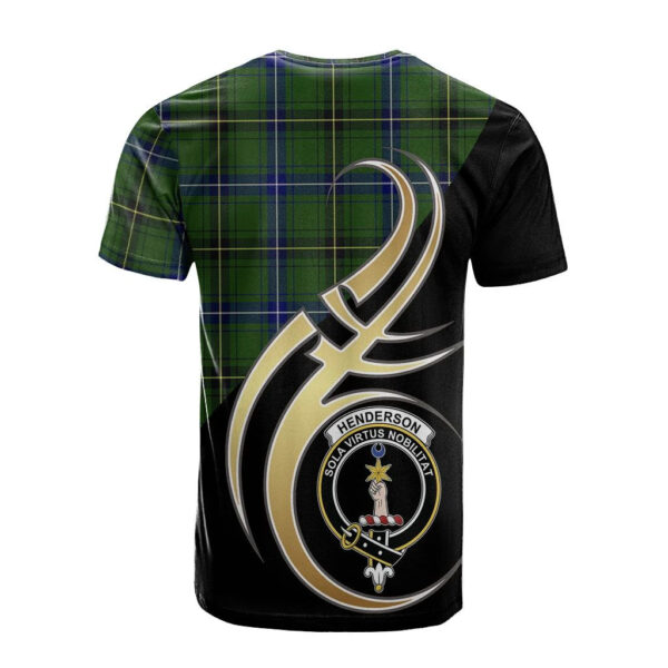 Henderson Modern Clan T-Shirt, Scottish Tartan Henderson Modern Clans T-Shirt Believe In Me Style - Image 2