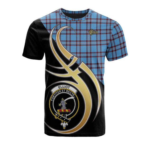 Elliot Ancient Clan T-Shirt, Scottish Tartan Elliot Ancient Clans T-Shirt Believe In Me Style