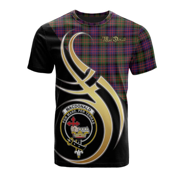 MacDonald Modern Clan T-Shirt, Scottish Tartan MacDonald Modern Clans T-Shirt Believe In Me Style