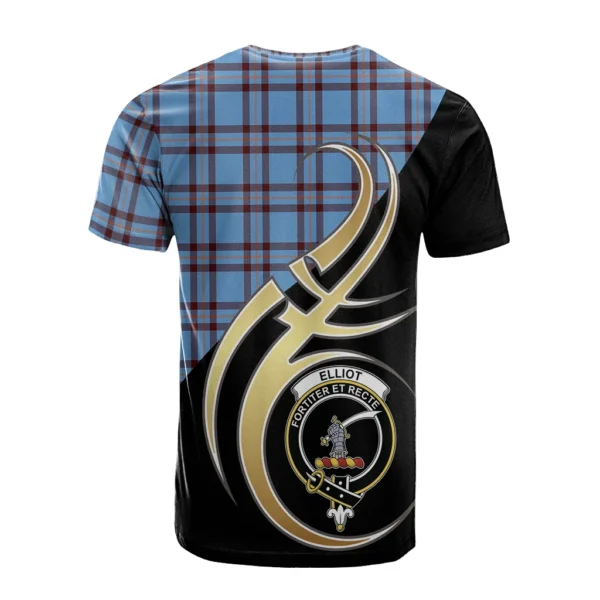 Elliot Ancient Clan T-Shirt, Scottish Tartan Elliot Ancient Clans T-Shirt Believe In Me Style - Image 2