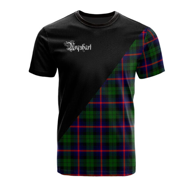 Urquhart Modern Clan T-Shirt, Scottish Tartan Urquhart Modern Clans T-Shirt Military Logo Style