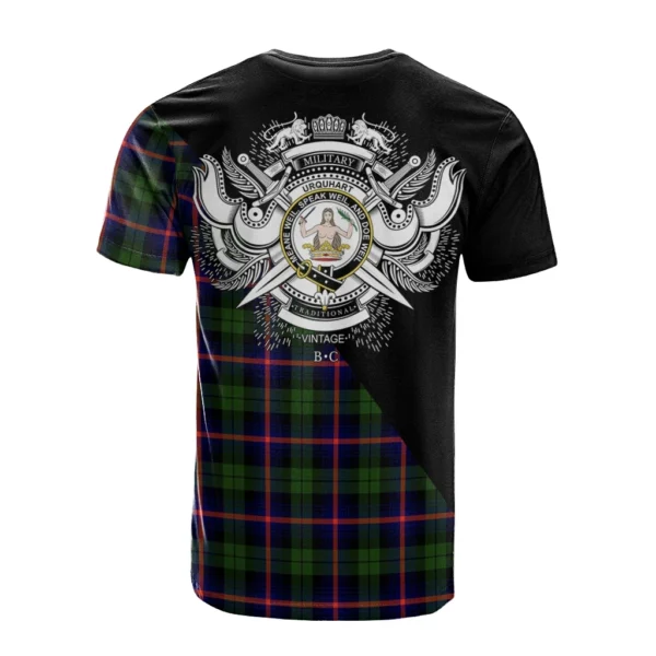 Urquhart Modern Clan T-Shirt, Scottish Tartan Urquhart Modern Clans T-Shirt Military Logo Style - Image 2