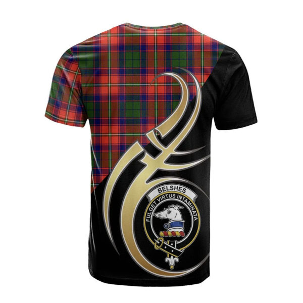 Belshes Clan T-Shirt, Scottish Tartan Belshes Clans T-Shirt Believe In Me Style - Image 2