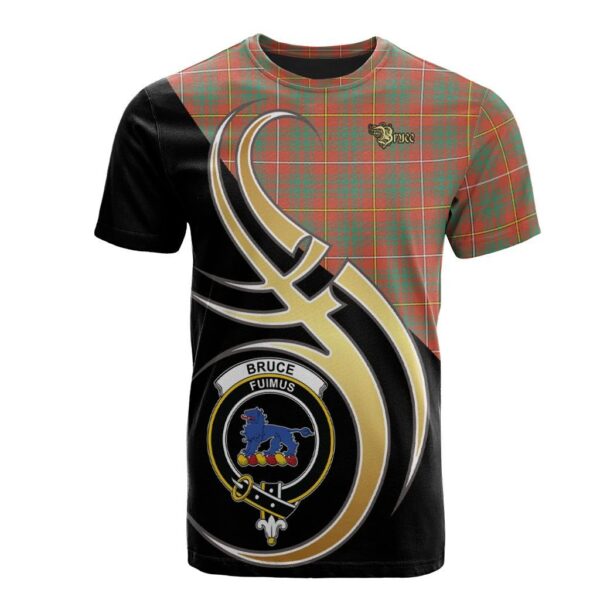 Bruce Ancient Clan T-Shirt, Scottish Tartan Bruce Ancient Clans T-Shirt Believe In Me Style