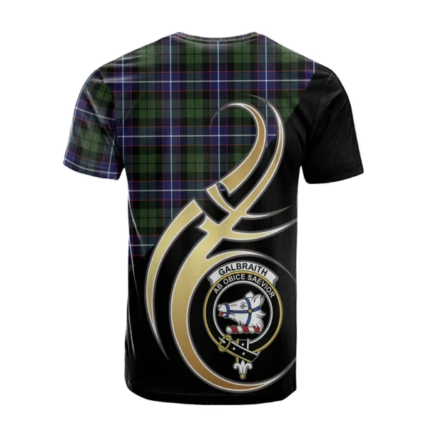 Galbraith Modern Clan T-Shirt, Scottish Tartan Galbraith Modern Clans T-Shirt Believe In Me Style - Image 2