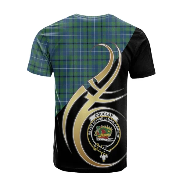 Douglas Ancient Clan T-Shirt, Scottish Tartan Douglas Ancient Clans T-Shirt Believe In Me Style - Image 2