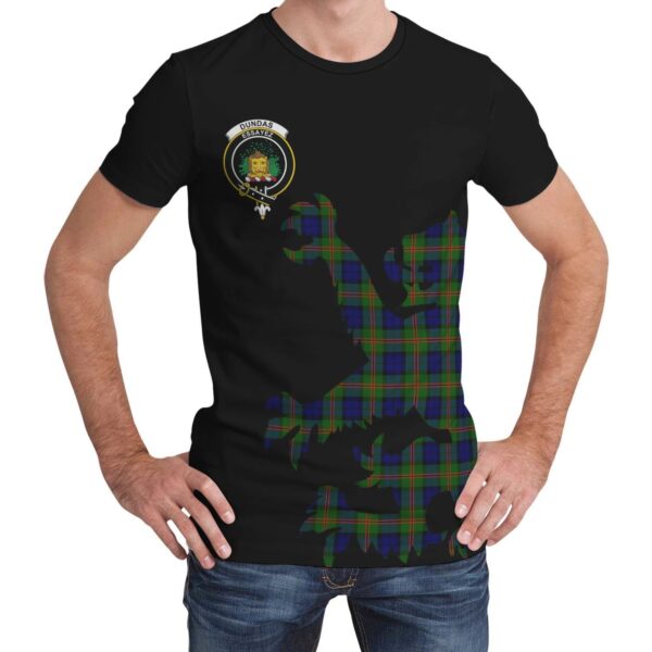 Dundas Modern 02 Clan T-shirt, Scottish Tartan Dundas Modern 02 Clans T-shirt Lion & Thistle Style