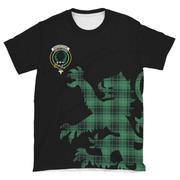 MacArthur Ancient Clan T-shirt, Scottish Tartan MacArthur Ancient Clans T-shirt Lion & Thistle Style - Image 4