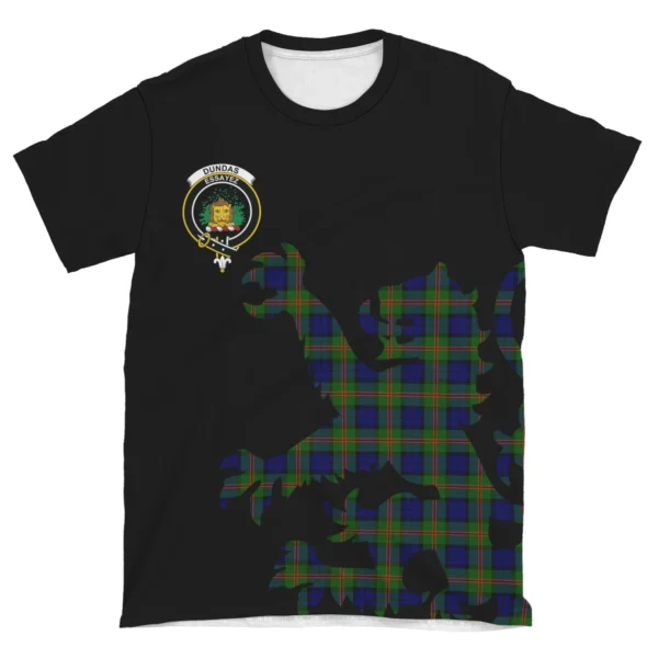 Dundas Modern 02 Clan T-shirt, Scottish Tartan Dundas Modern 02 Clans T-shirt Lion & Thistle Style - Image 4