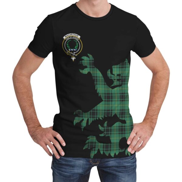 MacArthur Ancient Clan T-shirt, Scottish Tartan MacArthur Ancient Clans T-shirt Lion & Thistle Style