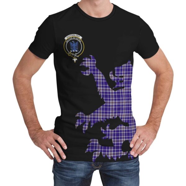 Ochterlony Clan T-shirt, Scottish Tartan Ochterlony Clans T-shirt Lion & Thistle Style