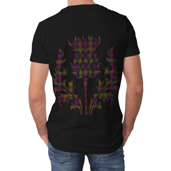 Carnegie Modern Clan T-shirt, Scottish Tartan Carnegie Modern Clans T-shirt Lion & Thistle Style - Image 2