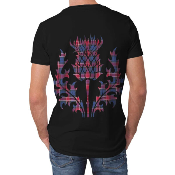 Graham of Menteith Red Clan T-shirt, Scottish Tartan Graham of Menteith Red Clans T-shirt Lion & Thistle Style - Image 2