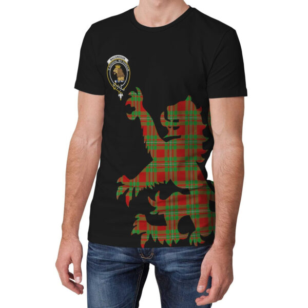 MacGregor Modern Clan T-shirt, Scottish Tartan MacGregor Modern Clans T-shirt Lion & Thistle Style - Image 3