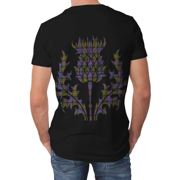 Carnegie Ancient Clan T-shirt, Scottish Tartan Carnegie Ancient Clans T-shirt Lion & Thistle Style - Image 2