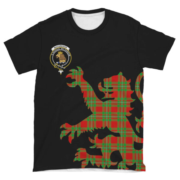 MacGregor Modern Clan T-shirt, Scottish Tartan MacGregor Modern Clans T-shirt Lion & Thistle Style - Image 4