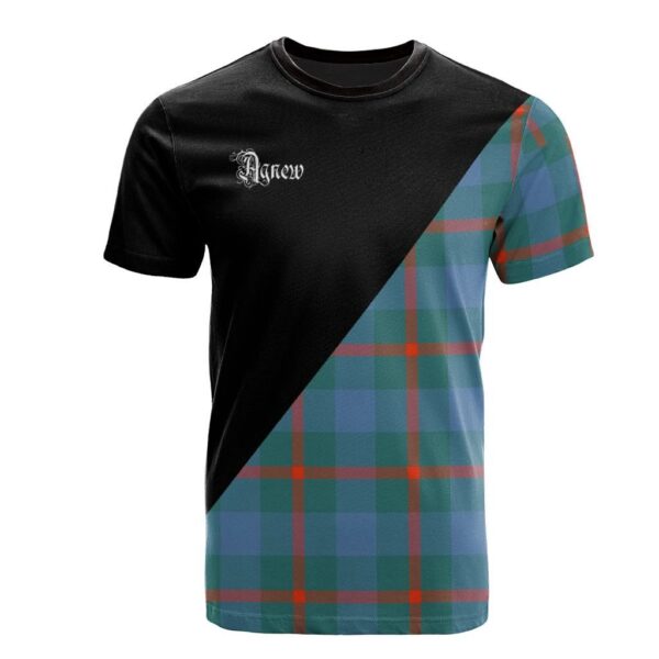 Agnew Ancient Clan T-Shirt, Scottish Tartan Agnew Ancient Clans T-Shirt Military Logo Style