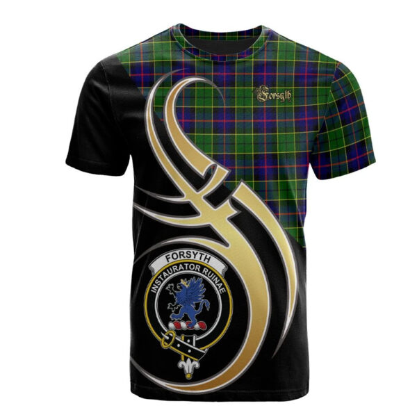 Forsyth Modern Clan T-Shirt, Scottish Tartan Forsyth Modern Clans T-Shirt Believe In Me Style