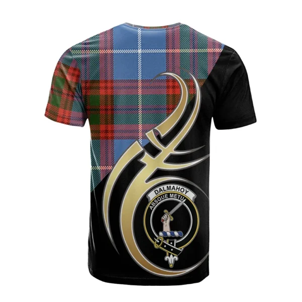 Dalmahoy Clan T-Shirt, Scottish Tartan Dalmahoy Clans T-Shirt Believe In Me Style - Image 2