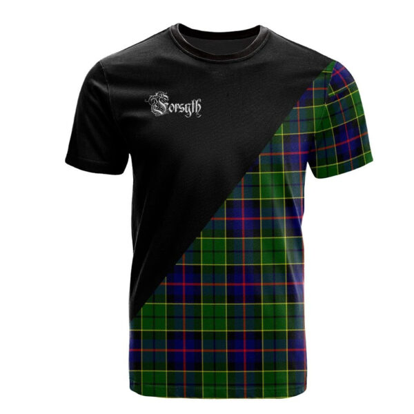 Forsyth Modern Clan T-Shirt, Scottish Tartan Forsyth Modern Clans T-Shirt Military Logo Style