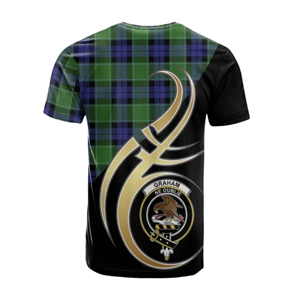 Graham of Menteith Modern Clan T-Shirt, Scottish Tartan Graham of Menteith Modern Clans T-Shirt Believe In Me Style - Image 2