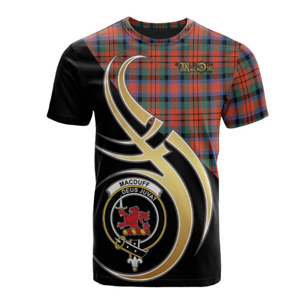 MacDuff Ancient Clan T-Shirt, Scottish Tartan MacDuff Ancient Clans T-Shirt Believe In Me Style