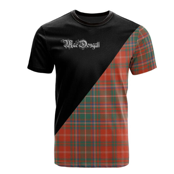 MacDougall Ancient Clan T-Shirt, Scottish Tartan MacDougall Ancient Clans T-Shirt Military Logo Style