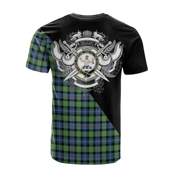 Murray of Atholl Ancient Clan T-Shirt, Scottish Tartan Murray of Atholl Ancient Clans T-Shirt Military Logo Style - Image 2