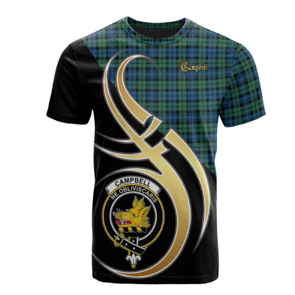 Campbell Ancient 02 Clan T-Shirt, Scottish Tartan Campbell Ancient 02 Clans T-Shirt Believe In Me Style