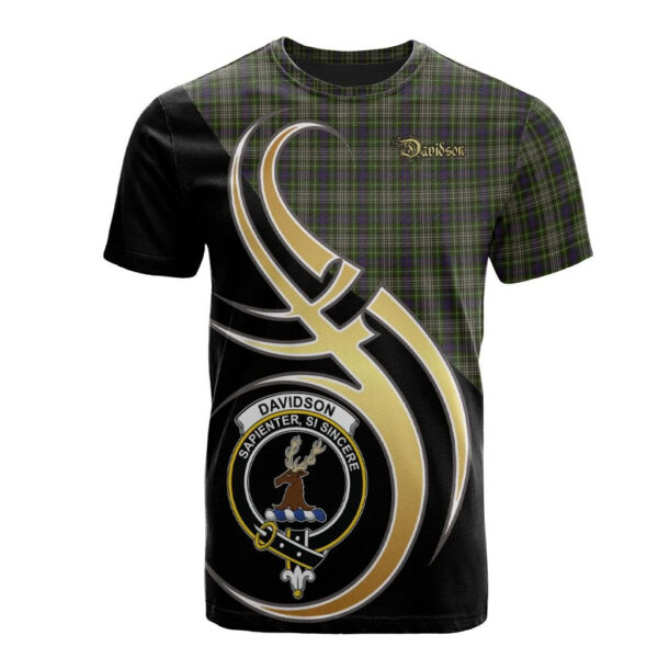 Davidson Tulloch Dress Clan T-Shirt, Scottish Tartan Davidson Tulloch Dress Clans T-Shirt Believe In Me Style