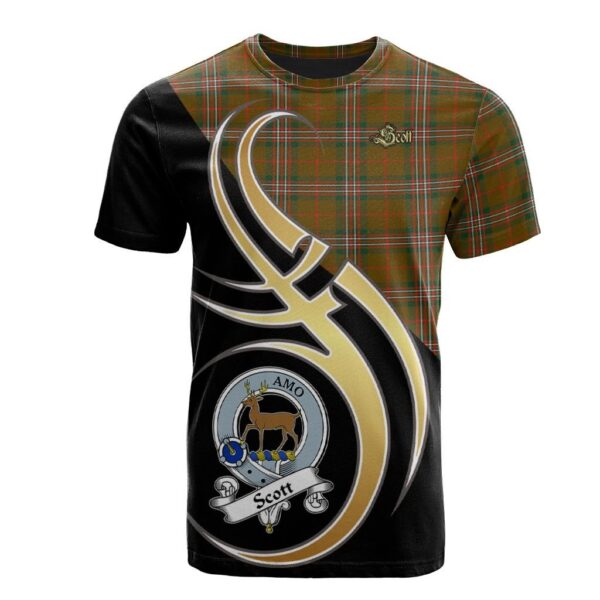 Scott Brown Modern Clan T-Shirt, Scottish Tartan Scott Brown Modern Clans T-Shirt Believe In Me Style