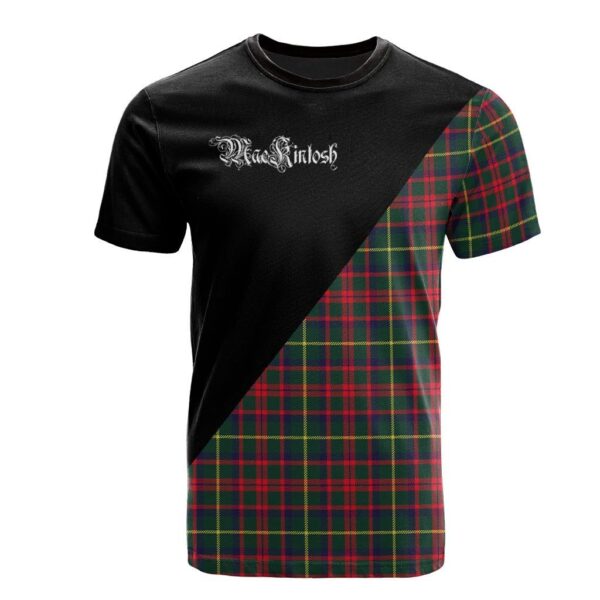 MacKintosh Hunting Modern Clan T-Shirt, Scottish Tartan MacKintosh Hunting Modern Clans T-Shirt Military Logo Style